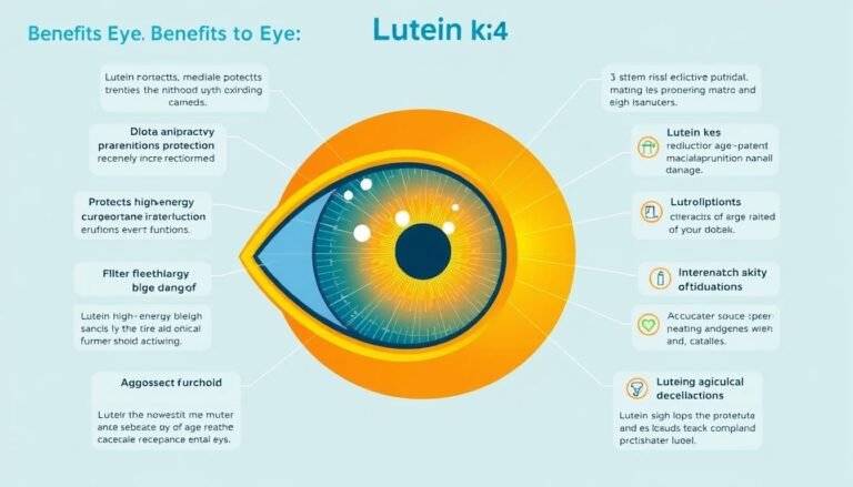 葉黃素功效示意圖